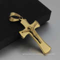 Único jesus cristo pingente de cruz de ouro, jóias religiosas judaicas de ouro